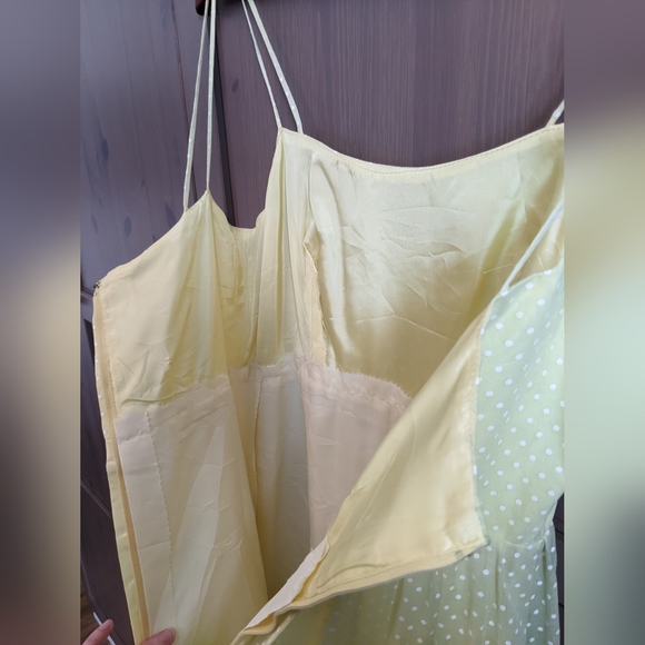 Yellow Dress with White Polka Dots - Picture 8 of 8